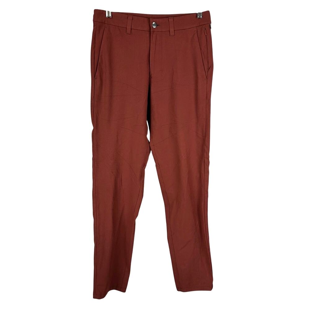 Lululemon Commission Slim-Fit Pant Warpstreme Date Brown Men's Size 28 x 29 EUC